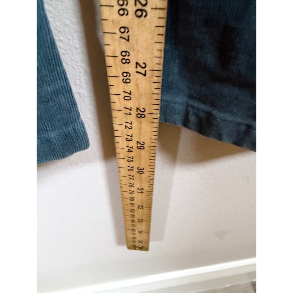 KUT from the Kloth Womens Corduroy Ana High Rise Fab Ab Flare Teal 4 - Picture 3 of 8